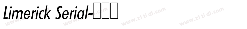 Limerick Serial字体转换